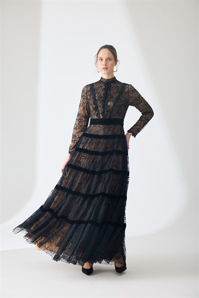 Sovereign Dantel Maxi Elbise