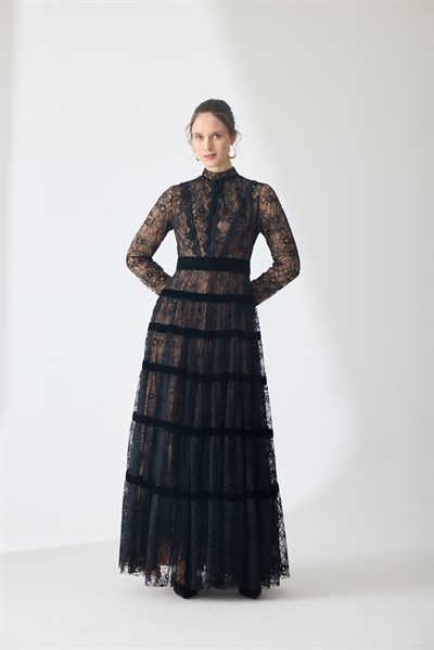 Sovereign Dantel Maxi Elbise