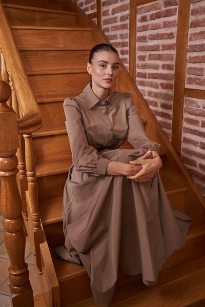 Trench Gömlek Elbise