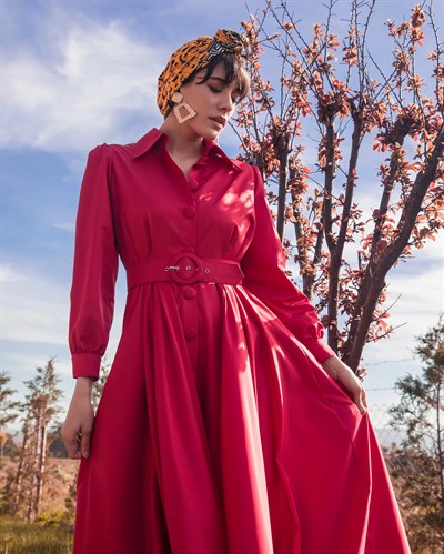 Trench Gömlek Elbise