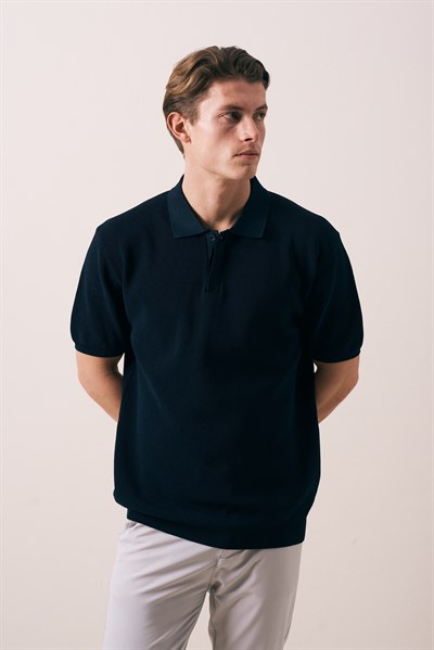 REGULAR FIT DÜĞMELİ POLO YAKA TRİKO T-SHIRT