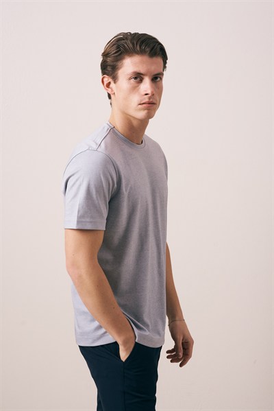 REGULAR FIT PAMUK-POLYESTER KISA KOL T-SHIRT