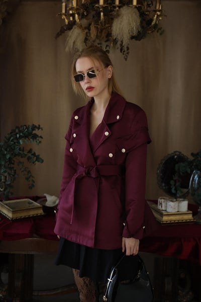 Sarah Ceket Bordo