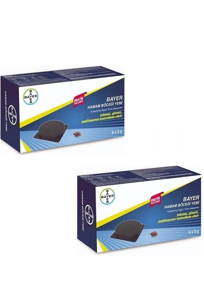 2 Adet Bayer Hamam Böceği Yemi Tableti 6 x 2 gr