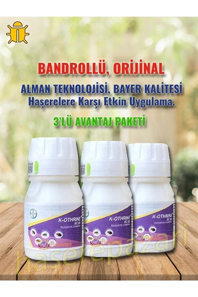 3lü K-othrine Envu Sc50 50cc Konsantre Genel Haşere Ilacı