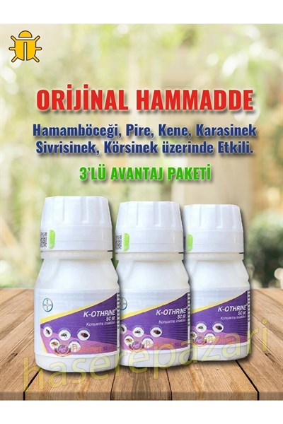 3lü K-othrine Envu Sc50 50cc Konsantre Genel Haşere Ilacı