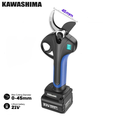 45mm Akülü Budama Makası 21 Volt 4 aH Çift Bataryalı Bel Taşımalı MEGA TARIM