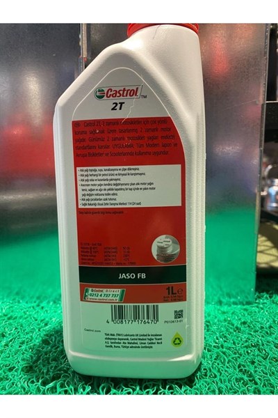 Castrol 2t 2 Zamanlı Motor Yağı, Bahçe Motorları Için Uygundur 50 Ml Ölçek Hediyedir.