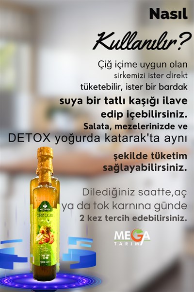Detox Sirkesi Doğal Fermantasyon 500 ML