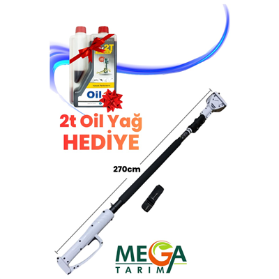 Kawashima Akülü Budama Makası Uyumlu Uzatma Kolu 270 cm – Pru-40 / Pru-45 (Mega Tarım)