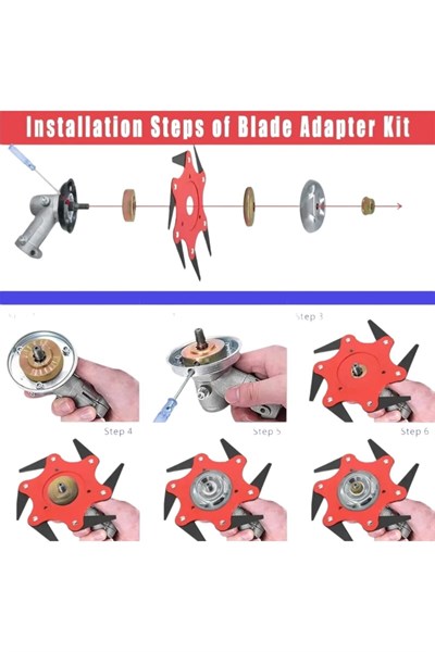 Ot Biçme Tırpan Başlığı 6 Bıçaklı Tüm modeller