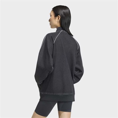 SST Oversized Denim Eşofman Üstü