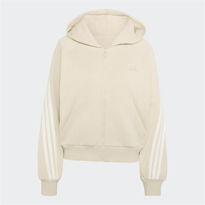 adidas Kit 3-Stripes Tam Boy Fermuarli Kapüşonlu Üst