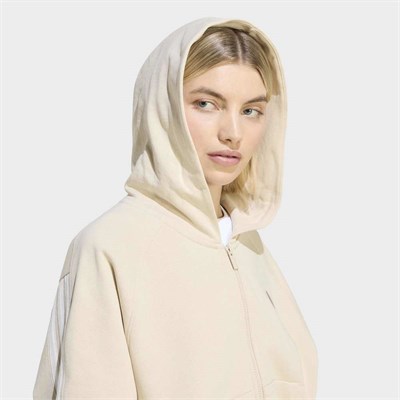 adidas Kit 3-Stripes Tam Boy Fermuarli Kapüşonlu Üst