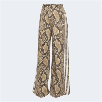 Snake Print Denim Loose Pantolon