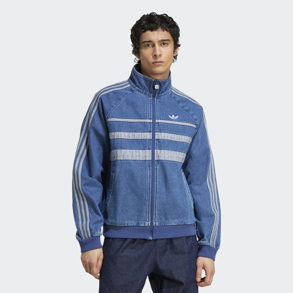 adidas JX6457 FIRST TT DENIM Erkek Eşofman Üstü