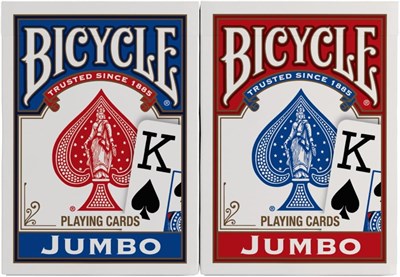 Bicycle JUMBO Iskambil Kağıdı - Kırmızı Orijinal Bandrollü USPCC