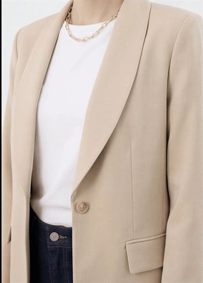 BLAZER CEKET BEJ