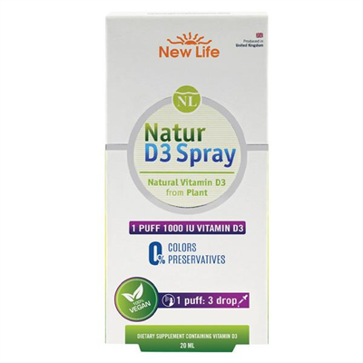 New Life Natur D3 Spray 1000 IU 20 ml