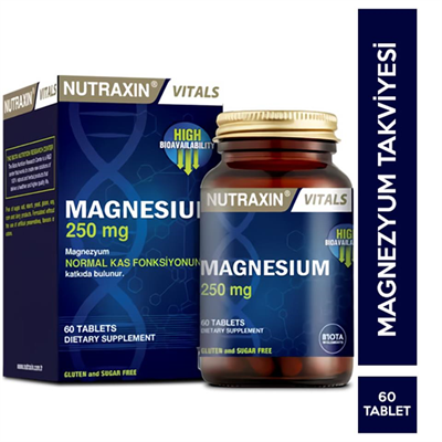 Nutraxin Magnesium 250 mg 60 Tablet