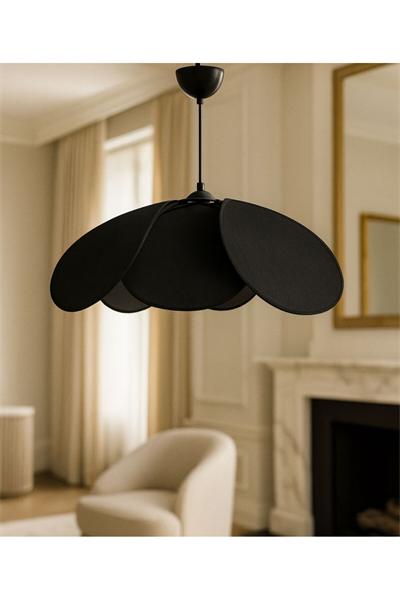 Modern Tasarım Çiçek Sarkıt Avize Kumaş Boheme Salon Oturma Odası Mutfak Avizesi