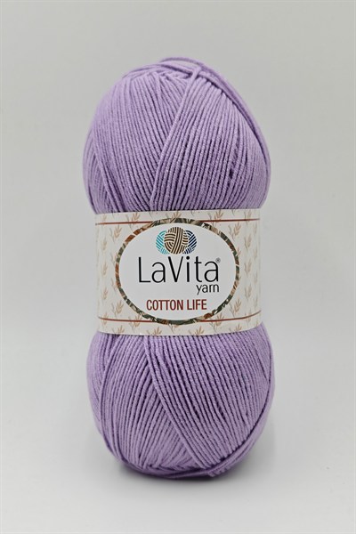 Cotton Life El Örgü İpi %50 Pamuk %50 Akrilik 100gr (4163 LİLA)