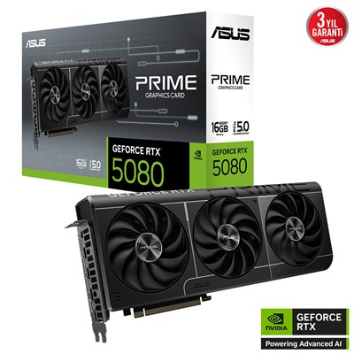 ASUS 16GB PRIME RTX5080-16G GDDR7 256bit HDMI DP PCIe 5.0
