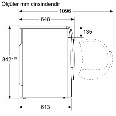 Bosch WQJ2420XTR 9 kg Çamaşır Kurutma Makinesi