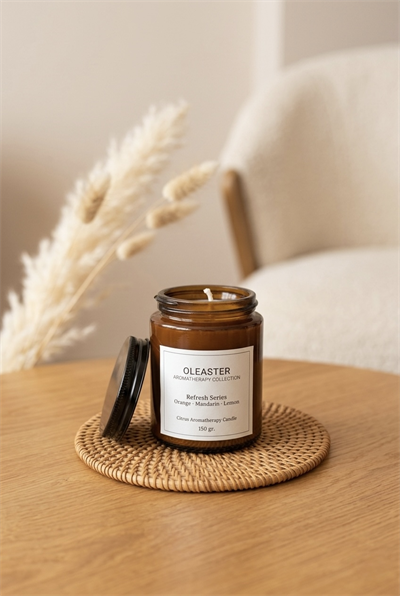 NARENCİYE AROMATERAPİK SOYA MUMU 150 GR