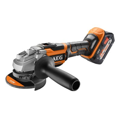 AEG BEWS18-125BLPX - 18V 6 Ah. Çift Akülü Kömürsüz Avuç Taşlama