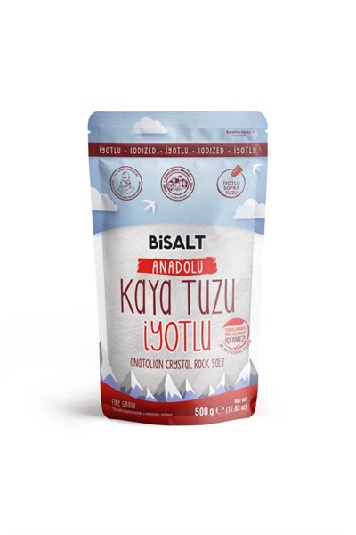 Bisalt Anadolu Kaya Tuzu 500 gr İnce & İyotlu