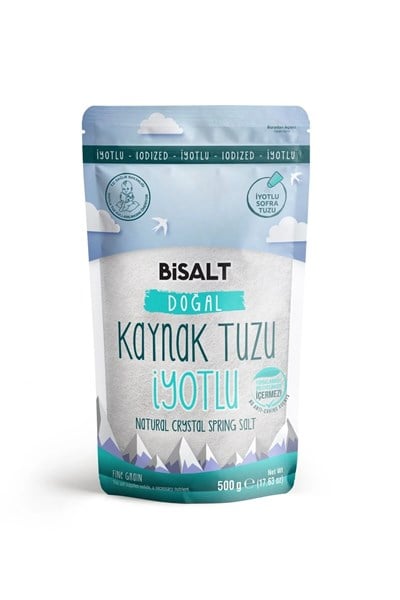 Bisalt Doğal Kaynak Tuzu 500 gr İnce & İyotlu