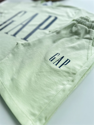 Çocuk Logo Baskılı Tişört ve Şort Takım Nane Yeşili