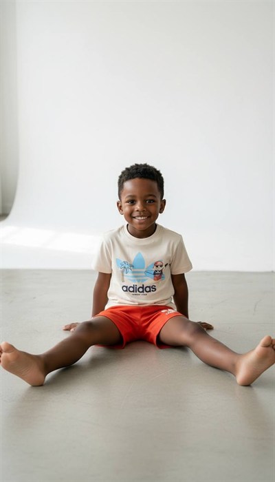 Erkek Çocuk Capybara Baskılı Tişört ve Şort Takım