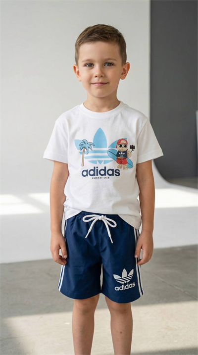 Erkek Çocuk Capybara Baskılı Tişört ve Şort Takım Mavi