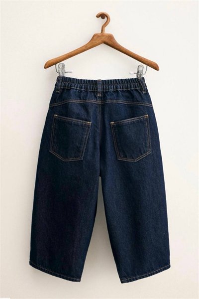 Çocuk Balon Kesim Denim Pantolon Lacivert