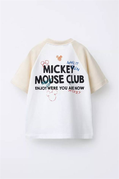 Çocuk Mickey Baskılı Tişört ve Baggy Pantolon Takım