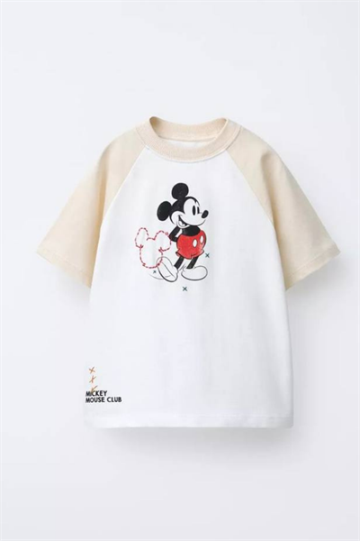 Çocuk Mickey Baskılı Tişört ve Baggy Pantolon Takım