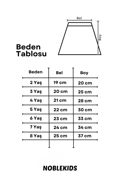 Çok Renkli Yıldız Baskılı Kız Çocuk Tül Etek - Pauline