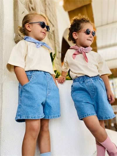 Denim Şort - Açık Mavi