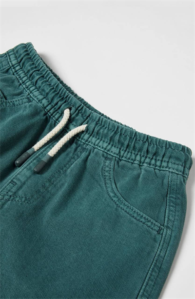 Denim Şort - Yeşil