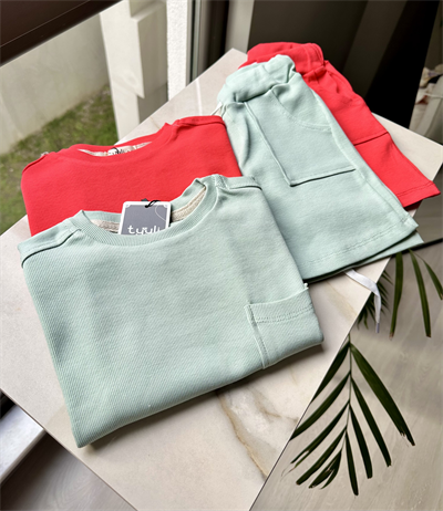 Duru Şortlu Takım - Mint Yeşili