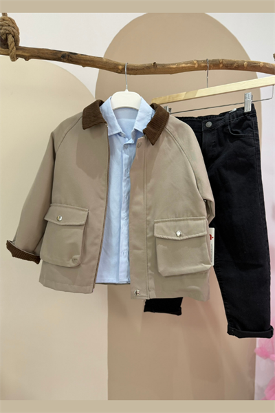 Erkek Çocuk 3lü Takım Ceket Gömlek Pantolon