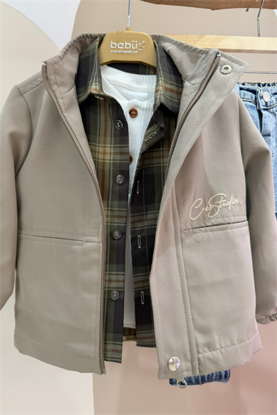 Erkek Çocuk 4lü Takım Ceket Gömlek Pantolon Tişört