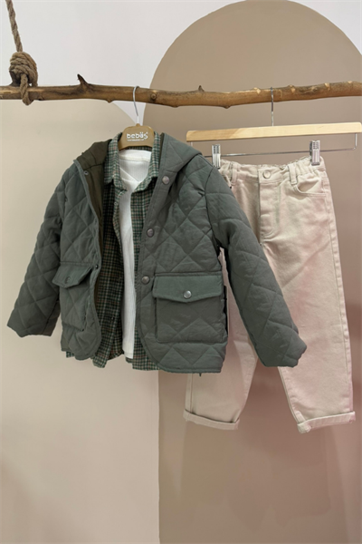 Erkek Çocuk 4lü Takım Ceket Gömlek Pantolon Tişört