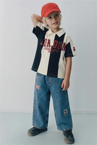 Erkek Çocuk London Baskılı Tişört ve Pantolon Takım