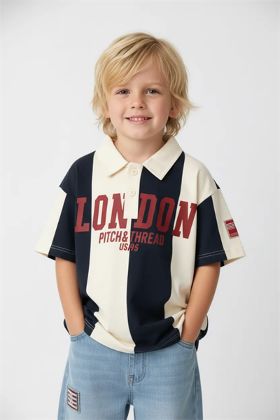 Erkek Çocuk London Baskılı Tişört ve Pantolon Takım