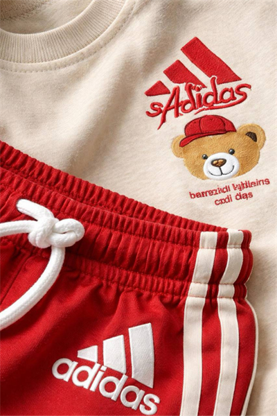 Erkek Çocuk Baskılı Tişört ve Şort Takım (Kırmızı)