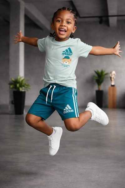 Erkek Çocuk Baskılı Tişört ve Şort Takım (Yeşil)