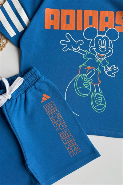 Erkek Çocuk Mickey Baskılı Eşofman Takım Mavi